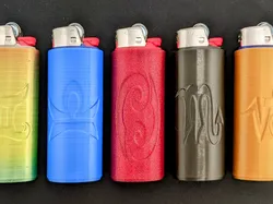 Zodiac Signs Bic Lighter Case or Keychain