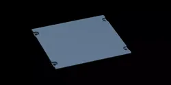 AIRBUS A320 OVERHEAD - UPPER BLANK RIGHT PANEL 3D print model
