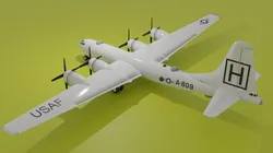 b 29 superfortress low poly low-poly