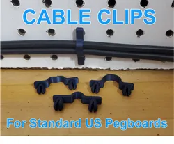Cable Clips for Pegboard
