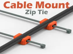 Cable Mount Collection - Zip Tie - 7 Variations ( Parametric )