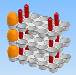 Eggtray stackable