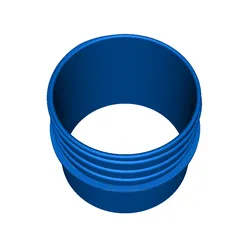 Fișiere pentru imprimante 3D | Fișier 3MF | 4" țeavă PVC la 4" furtun flexibil de colectare a prafului