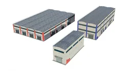 industrial buildings model pack