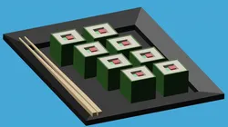 Low-Poly Sushi - Stylized and Game-Ready Low-poly Free