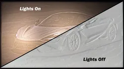 Mclaren 765lt car Light picture (Lithophane)