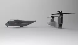 MV 22 OSPREY ATTACK 3D print model