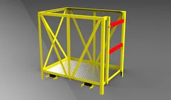 Safety cage for forklifts