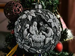 The Nativity of Jesus - Bauble Cristmas Ornament