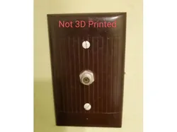 Coaxial Cable Wall Plate Adapter for Cover