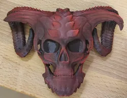 Demon Skull Fixed Horns - Original Model by Peter Farell