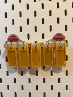 Durable "Key-Clip"-Halter für Ikea Skadis