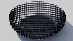 Squares See Through Bowl - Angled