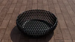 Angled Triangles See Through Bowl