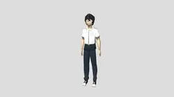 Anime male character - PSX style