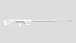 Barrett MRAD (old) (Low Poly, No Textures)