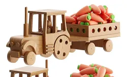 Board Games & Card Games STL Descărcare - TRACTOR WITH TRAILER - Davron