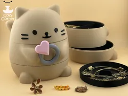 Cat jewelry box