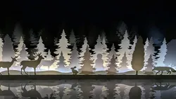 Christmas silhouette Light