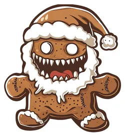 Crazy gingerbread Santa MMU