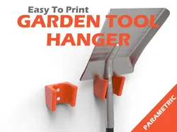 GARDEN TOOL HANGER - HOOK (Parametric)
