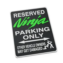 Home Decorations & Ornaments STL Descărcare - Kawasaki Ninja H2R1000SX 650 ZX4 ZX6 ZX9 Funny Parking Sign - 3DPFactory
