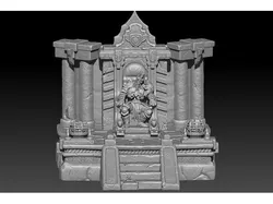 Leoric Skeleton King throne