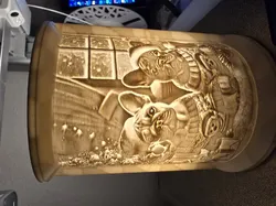 lithopane christmas  french bulldogs