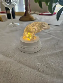 my Dog pooping battery powered candle holder