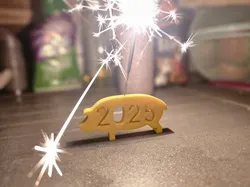 New Years Eve Pig 2025