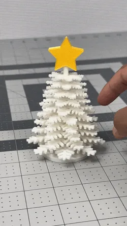 Snowflake Spinning Christmas Tree