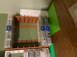 Wall rack for larger Amazon screws/bolts boxes