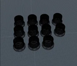 Batch hex screws rh