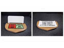 Captain's Use Only Sailing/Boat Sign (Port and Starboard Directions)