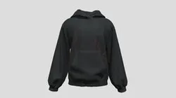 Classic Black Flame Hoodie