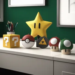 Nintendo themed Christmas tree decoration