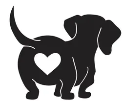 Personal Accessories STL تنزيل - Dachshund Key Chain with heart on butt - VT_3D_prints