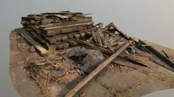 Pile of wooden debris - PBR textured
