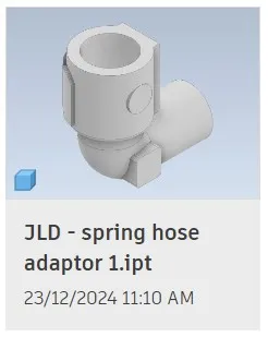 Spring / flexible hose - adaptors