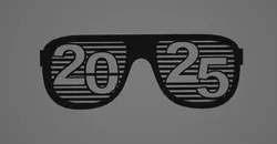 2025 HAPPY NEW YEAR GLASSES