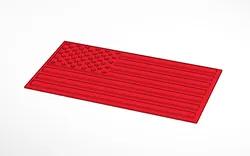 American Flag on a plate/backboard