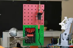 Desk-Mount Pegboard