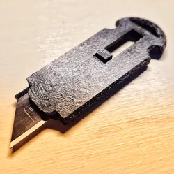 EDC Utility Knife with  Fuzzy Skin