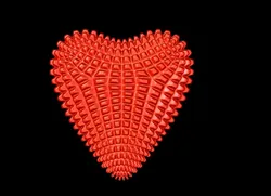 Heart Textured Valentines Day