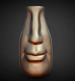 Home Decorations & Ornaments STL تنزيل - face flower vase decoration - celticverse
