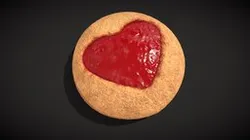 Jelly Heart Biscuit