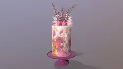 Luxury Golden Pink Buttercream Cake
