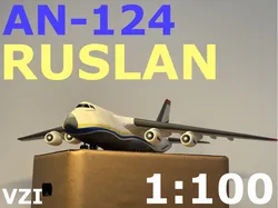 Modelo de avión de carga An-124 Ruslan | Escala 1:100 - Modelo de impresión 3D gratuito