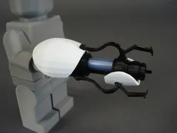 Portal gun keychain