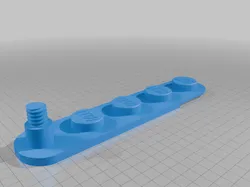 shorter hanger - to fit on more 3D printer beds (sometimes diagonally)